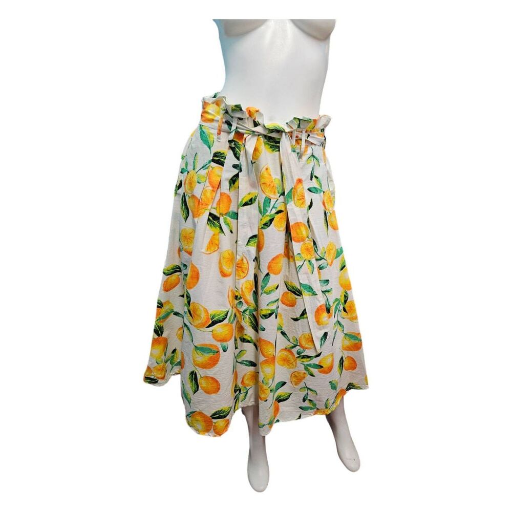 Her Destiny Orange Print Maxi skirt size Large - Picture 4 of 7